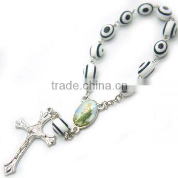 Rosary,religious Decade Rosary, Arcylic Beaded With Eyes Rosary, Catholic Beads Necklace ,arcylic Beads Necklaces photo-2