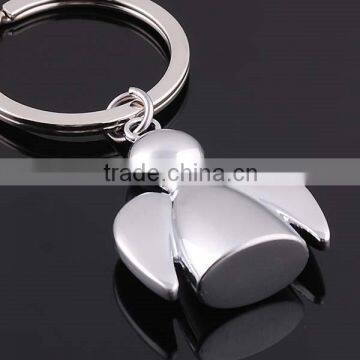 2015 3D deisgn alloy angel charms logo metal key chain / keychains religious