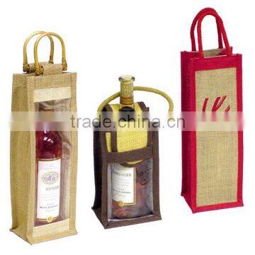 Jute Wine Bag