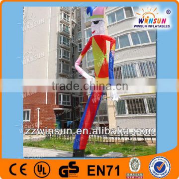 Popular Polyester Pongee Material for Advertsement CE EN14960 approved inflatable air dancers inflatable wave man with Carry bag