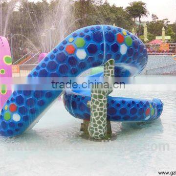 Fiberglass water slide kids water spray toys