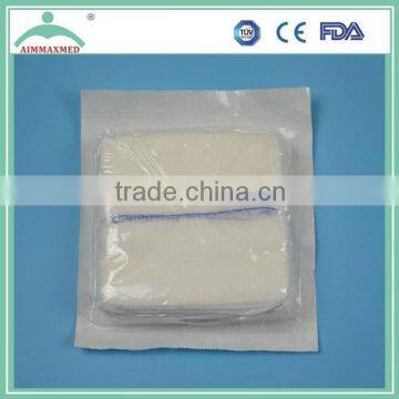 Disposable medical sterilized gauze swab with x ray detectable thread