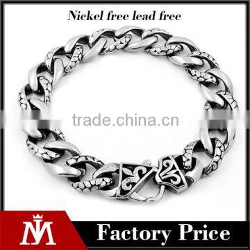 Italy figaro cuban curb link chain bracelet