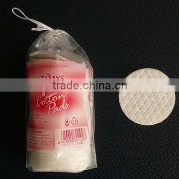 round cotton pads in poly bag