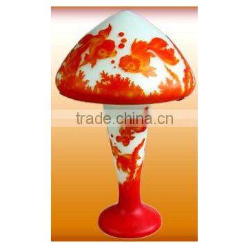 64CM INDIAN GLASS LAMP