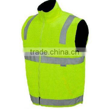 hi-vis waterproof workwear reflective safety Jacket with pockets and zip