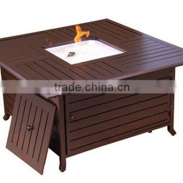 Good quality square Aluminum outdoor garden Fire Pit