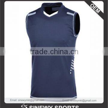 Mens custom tracksuit, dry fit training tracksuit new design 2015 navy color