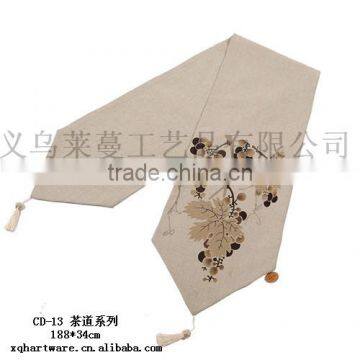 Small Order Accept Digital Printed Linen Fabric Custom Placemat photo-2