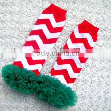 Christmas infant leg warmers baby leg warmers chevron leg warmers