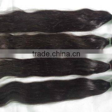 Wholesale cheap Unprocessed 24" inch Natural Brown virgin Remy Peruvian Straight hair, Lace Closure