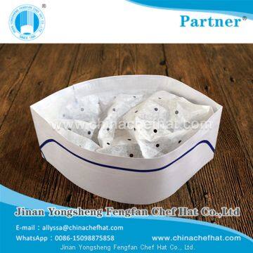 8.2cm Height Paper Forage Hat (single Blue Strip) photo-4