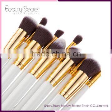10pcs oval make up brush Hair Wholesale Make Up Cosmetic Brush Set
