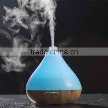 Adjustable mist electric aroma diffuser light wood color 300ml GX-13K