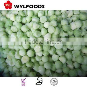 Hot sale Frozen IQF melon ball green/yellow frozen fruit