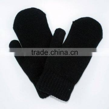 Men's Extra Heavy Double Ragg Mitten -black