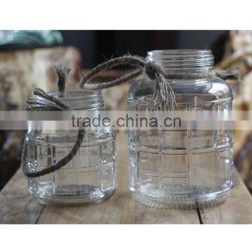 Super clear tempered glass candle holders