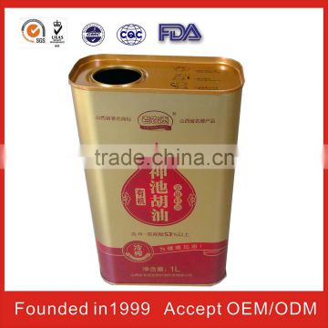 china square olive oil tin cans size for FDA