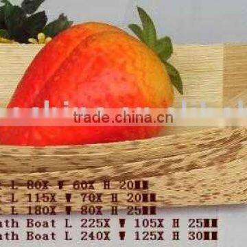 Disposable bamboo sheath sushi boat