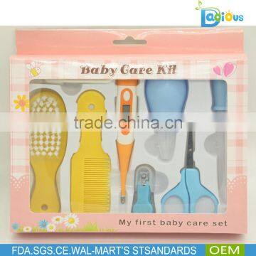 baby care products, baby grooming kits with color box