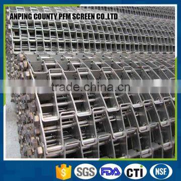 FDA Certification Fire Resistance Endless Stainless Steel Metal Plate Conveyor Belt