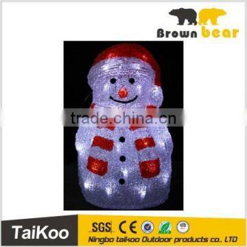 snowman christmas window light decoration