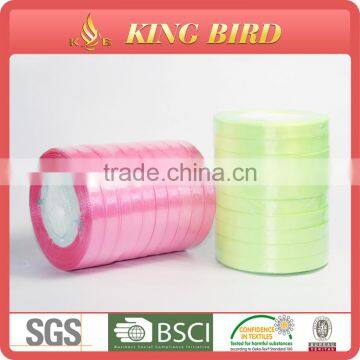 2016 Christmas wholesale custom polyester printed satin ribbon