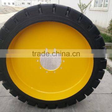 Sany Rubber Tyre Container Gantry Crane Use Spare Parts Solid Tire Wheels photo-2