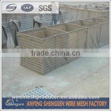 welded galvanized gabion basket for barrier wall