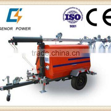 7kva to 30kva Trailer Mobile Generator Lighting Tower