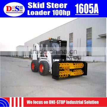 1600kg UK Per Kins Engine 100hp Mini Skid Steer Loader - WECAN 1605A Cheap Skid Steer for Sale photo-6