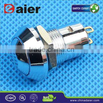 12mm latching metal push button switch