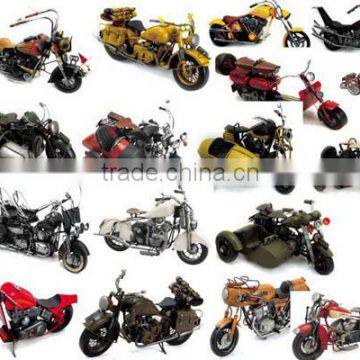 Iron Motorcycle Models with Hand Painted