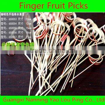 Food Grade Wood Bamboo Fruit Decors Toothpicks photo-3