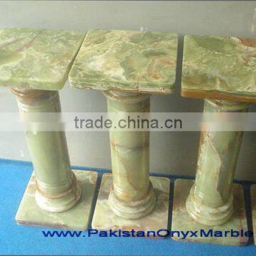 NATURAL GREEN ONYX PEDESTALS photo-6