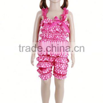 Fashion Cute Satin Plain Girl Romper