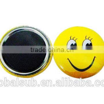 China manucfature Sublimation Metal Magnetic Badges