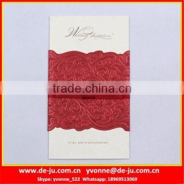 Laser Hollow Custom Invitation Card For Wedding