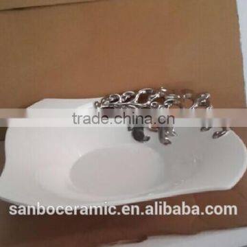 Stocklot Silver Vase Ceramic, Stoneware Plate , Bowl Home Decoration photo-3