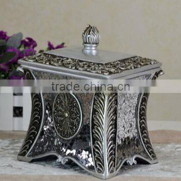 Luxury suite resin design mini antique indian trinket box