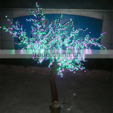 Commercial outdoor waterproof iron trunk color changing led cherry blossom tree light