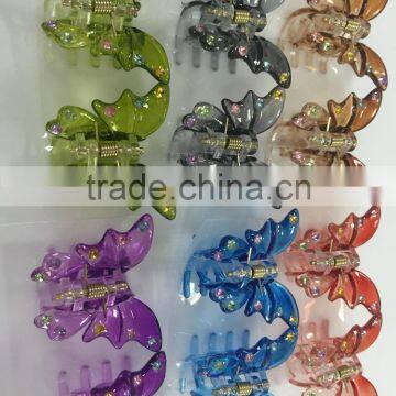 Women Hair Accessories Plastic Colorful Butterfly Hair Clip Wholesale Hot Selling photo-3