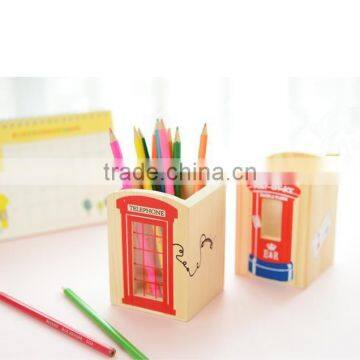 Wooden Pencil Pen Holder for Custom photo-3