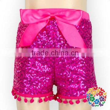 New Arrival Baby Toddler Shorts Children Girls Pom Pom Sequin Shorts photo-2