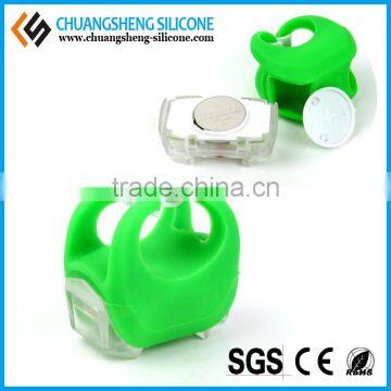 Eco-friendly silicone bicycle light, battery light, LED shinning light