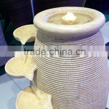 Resin Water Decoration,resin Water Fountain With Led Light