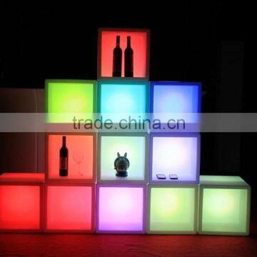 Led Bar Furniture/wine Pot/ice Bucket/color Changing Plastic Cube Tank photo-2
