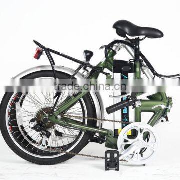 20 Inch Aluminum Frame Fast Lithium Battery Powered Electric Folding Bike photo-4