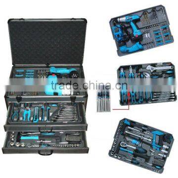 206pcs Kraft hand tools set electronic tool kit