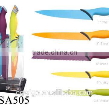 5 PCS Non-Stick Coating Knife Set photo-2